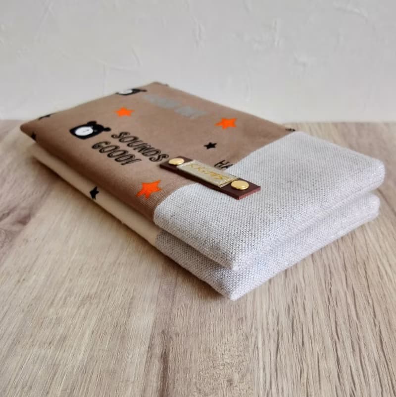 【FAW/萬用長夾(中)】幸運小熊 法國銀蔥 內有隔層!