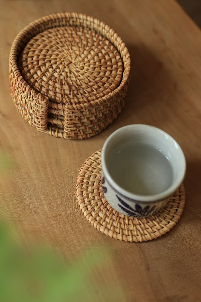 藤編系列 | 餐墊 杯墊 茶席 | 隔熱墊 多尺寸 | 秋藤手制