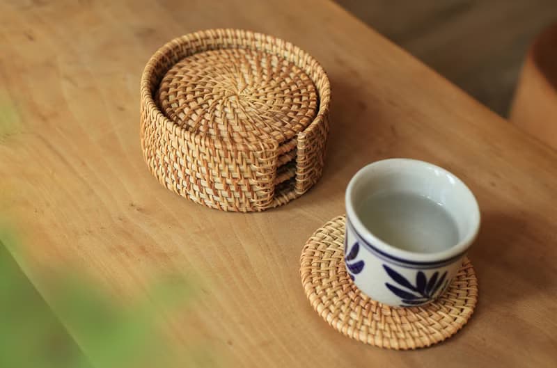 藤編系列 | 餐墊 杯墊 茶席 | 隔熱墊 多尺寸 | 秋藤手制