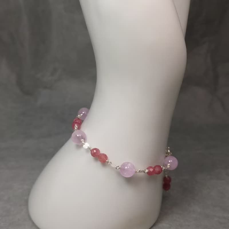 手鍊 貓眼 紫鋰輝石 粉紅 碧璽 925銀飾 手珠 寶石 飾品 首飾