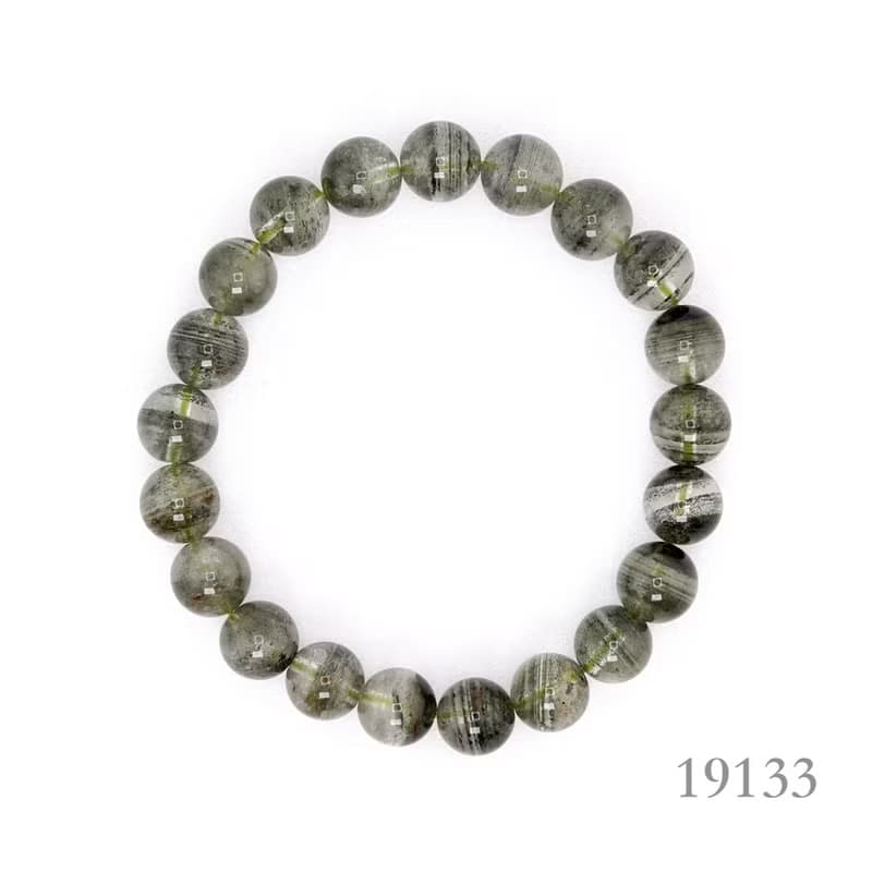 寶麗金珠寶-天然綠幽靈水晶手珠