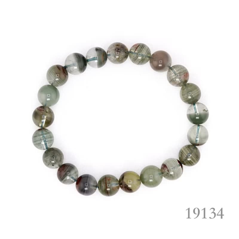 寶麗金珠寶-天然綠幽靈水晶手珠