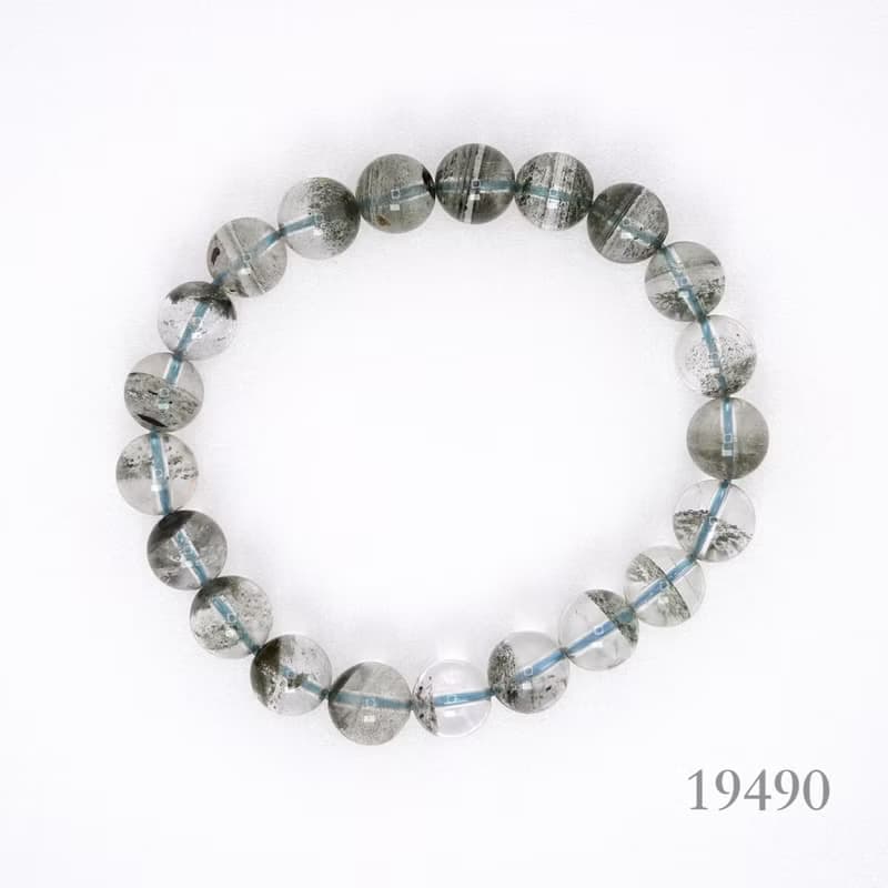 寶麗金珠寶-天然綠幽靈水晶手珠