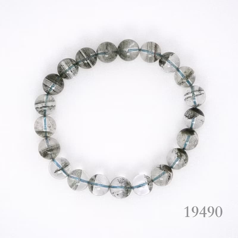 寶麗金珠寶-天然綠幽靈水晶手珠