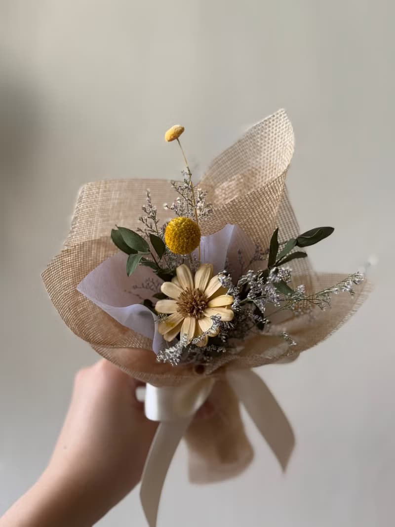 乾燥索拉畢業花束 小花束 乾燥花 畢業花