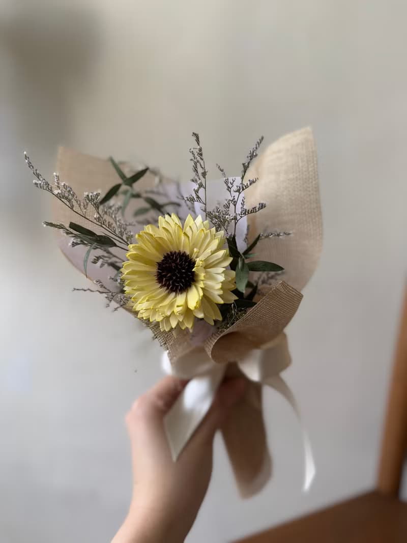 乾燥索拉畢業花束 小花束 乾燥花 畢業花