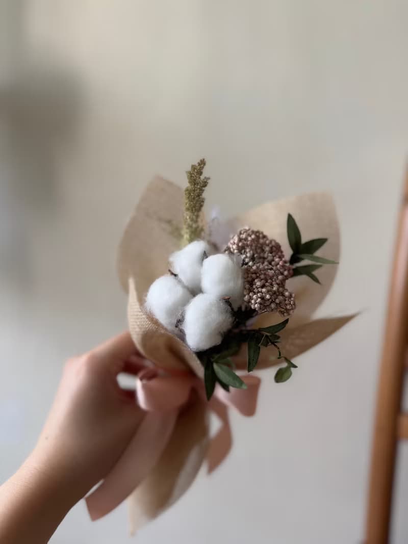 乾燥索拉畢業花束 小花束 乾燥花 畢業花