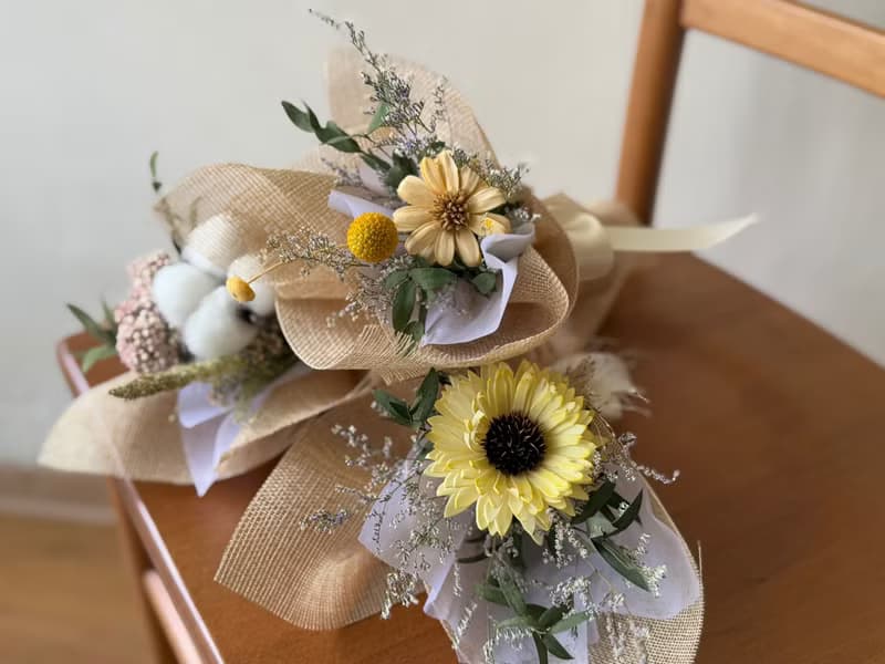 乾燥索拉畢業花束 小花束 乾燥花 畢業花