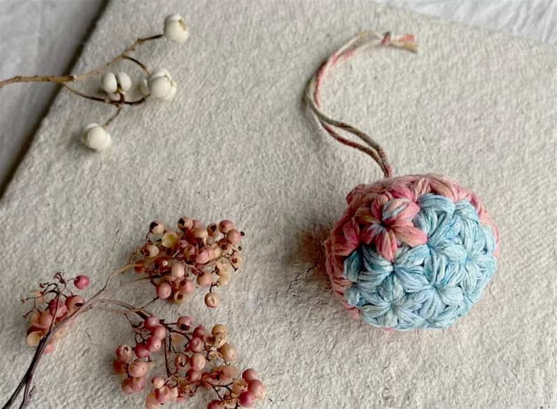Knitting 生命之花束口御守 - 你中有我 短款