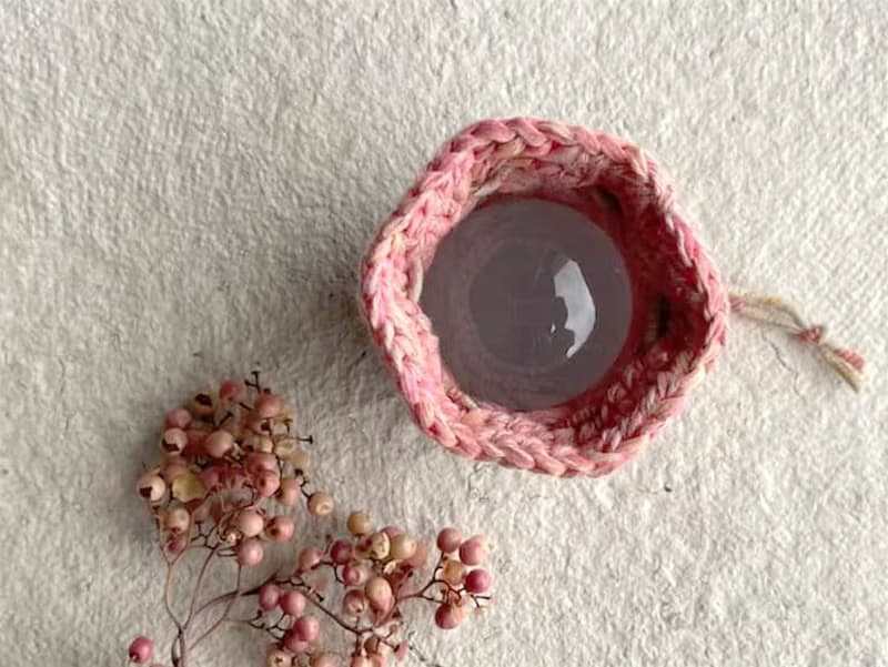 Knitting 生命之花束口御守 - 你中有我 短款