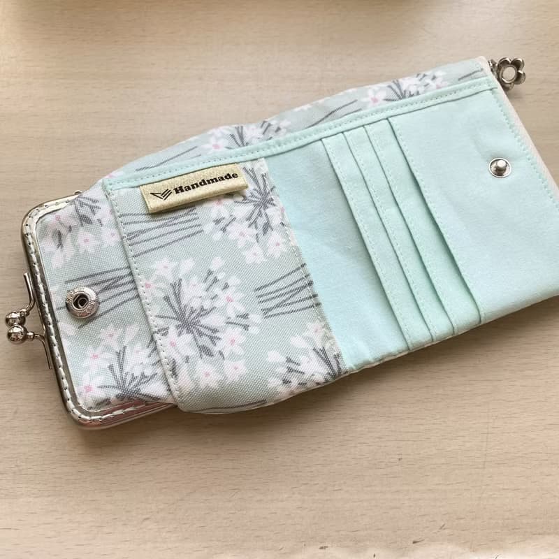 清新花束多功能口金拉鍊夾包2.0