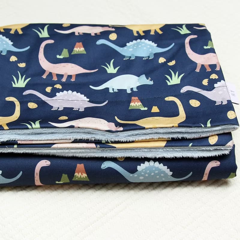 Made in korea dinosaur minky baby blanket (new born baby gift)新生兒 出産祝い, 布  ブランケッ