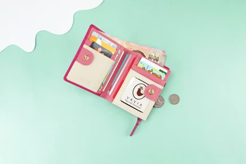 Deep Fuchsia (Pink): Pocket Book Short Wallet / Cow Leather 深粉紅色-錢包-皮革