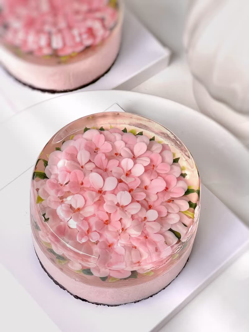 母親節乳酪蛋糕花藝禮盒