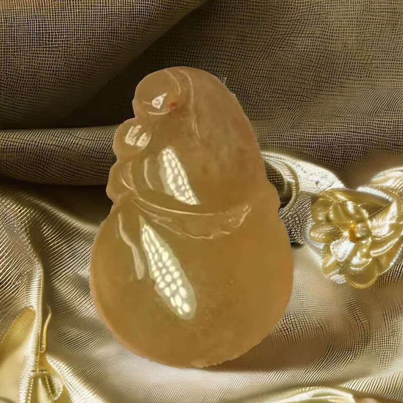 【福祿】黃翡翡翠葫蘆 | 天然緬甸A貨翡翠 | 送禮