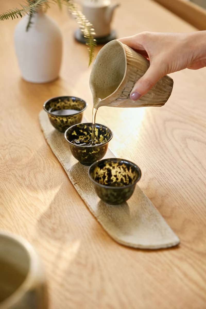 聖誕~轉運來【奇鈺家居】台灣墨玉茶杯夜光杯茶道