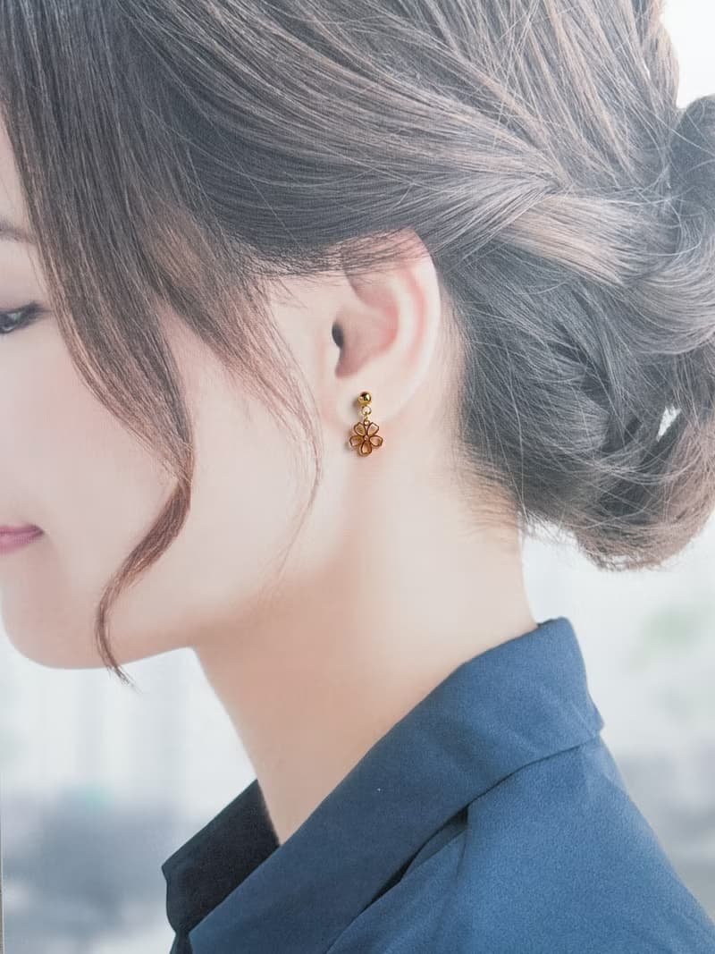小櫻花-不對稱-小耳環