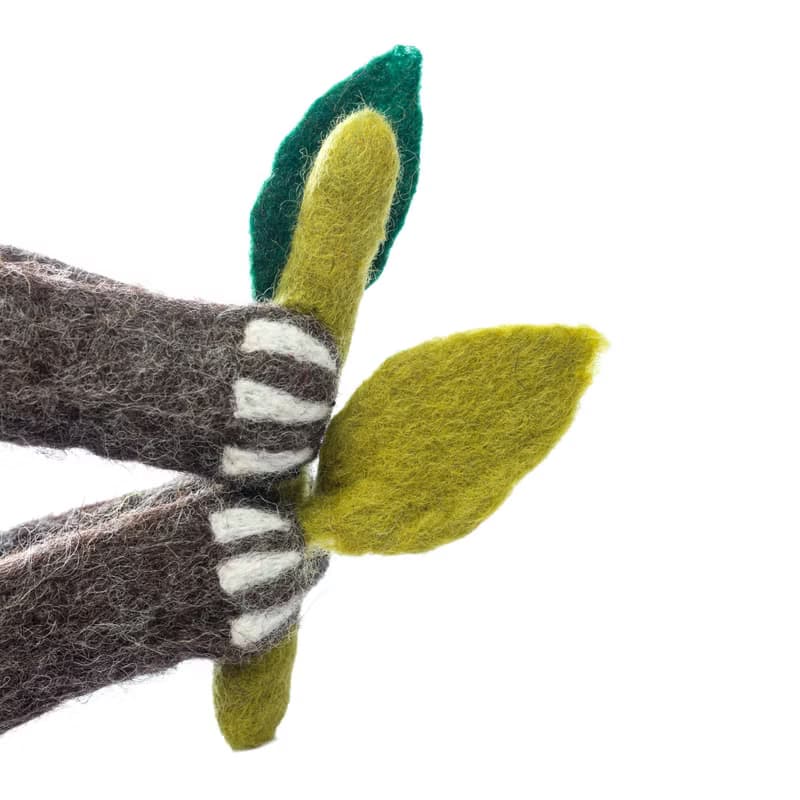 羊毛氈玩偶 / 窗簾扣・樹懶