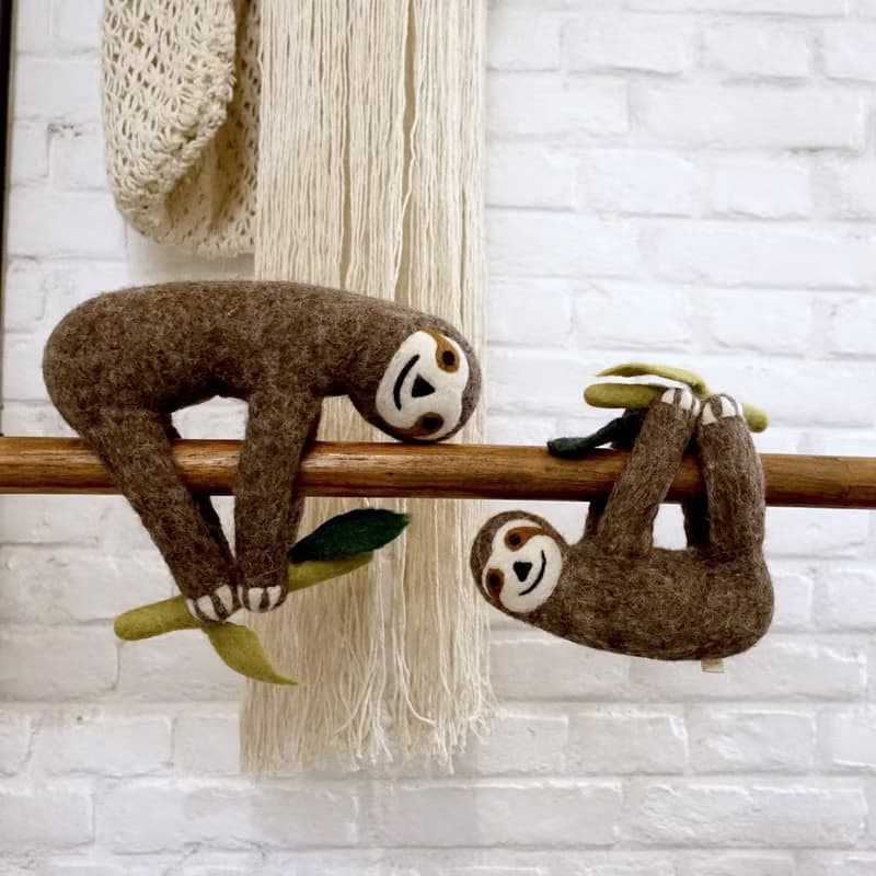 羊毛氈玩偶 / 窗簾扣・樹懶