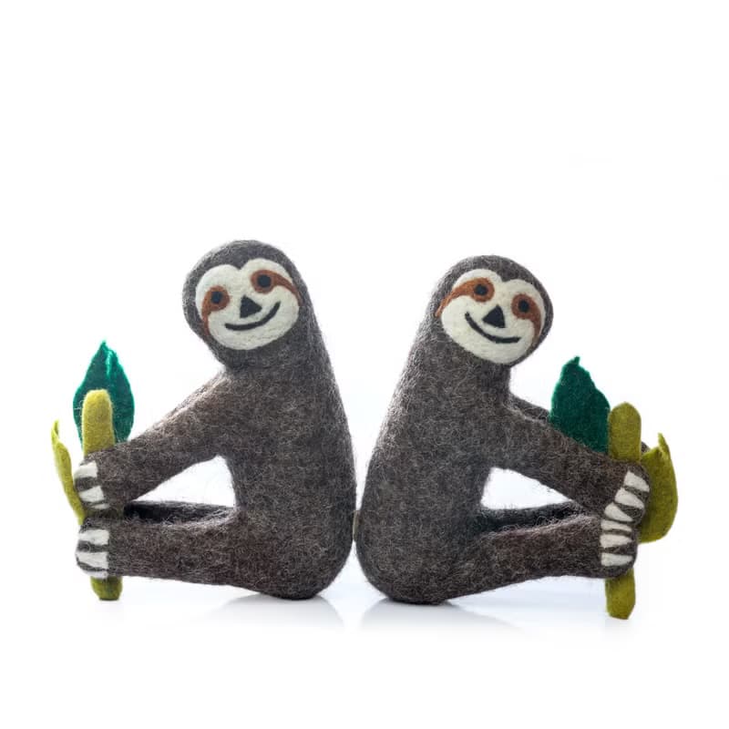 羊毛氈玩偶 / 窗簾扣・樹懶