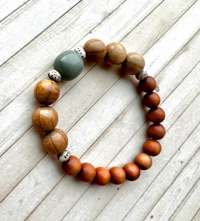 ||青道|| 天然木質香氣手環。印度檀香/六道木/星月菩提 快速出貨