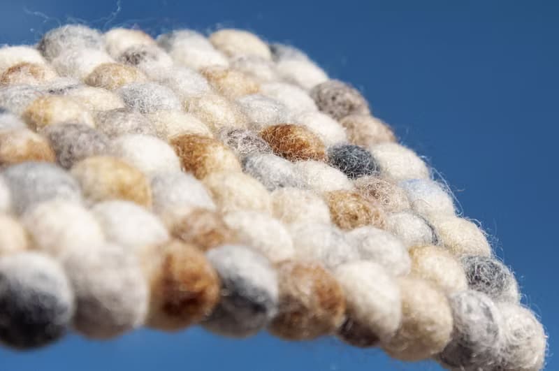 聖誕節禮物民族風森林系羊毛氈杯墊 彩虹杯墊-北歐糖果吸水杯墊