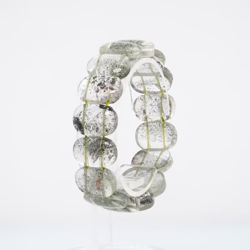 寶麗金珠寶-天然綠幽靈水晶手排