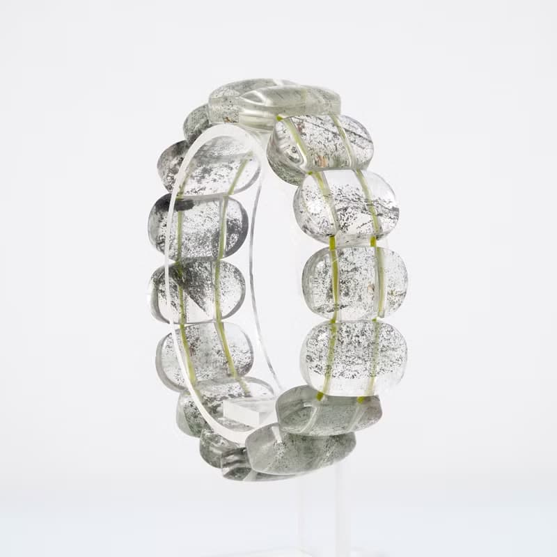 寶麗金珠寶-天然綠幽靈水晶手排