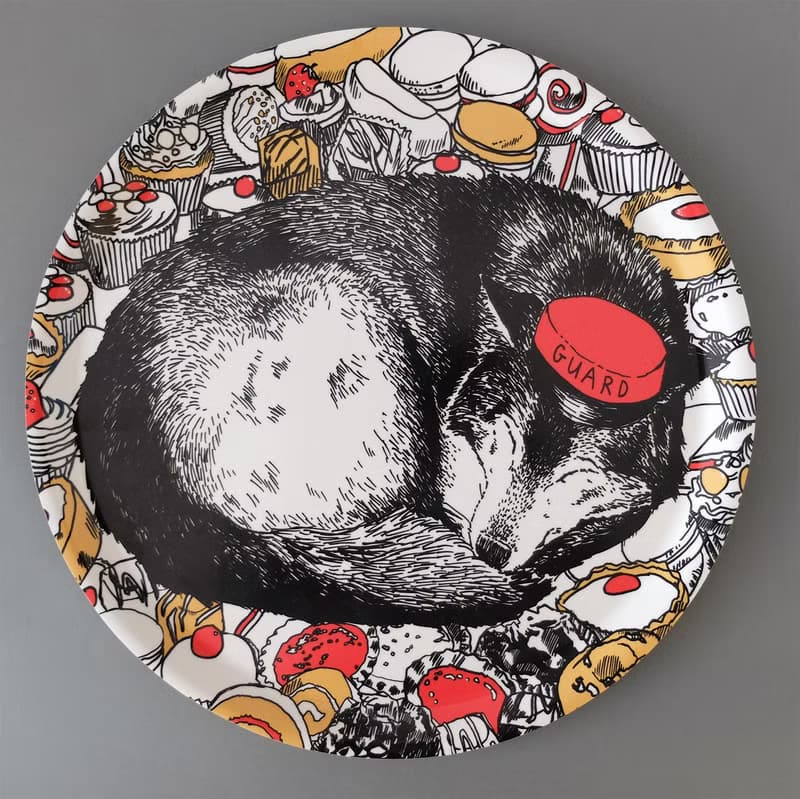 CAKE GUARD WOLF 限量手繪托盤 | Jimbobart