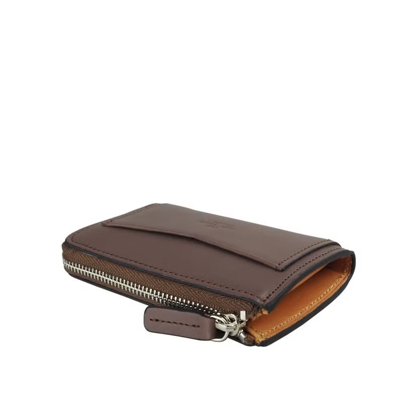 Coin zip purse /Brown