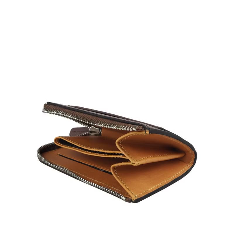 Coin zip purse /Brown
