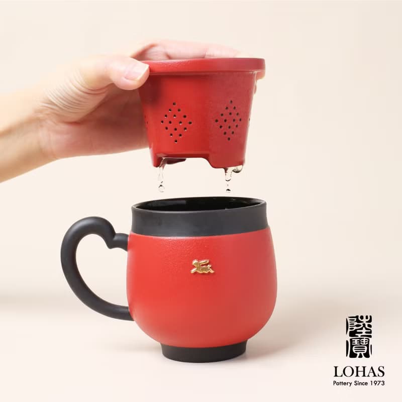 陸寶LOHAS 福照萬家 蓋杯 375ML 燈籠 玉兔 茶杯 泡茶杯