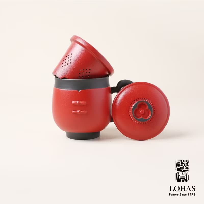 陸寶LOHAS 福照萬家 蓋杯 375ML 燈籠 玉兔 茶杯 泡茶杯