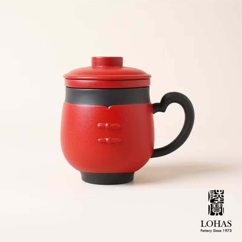 陸寶LOHAS 福照萬家 蓋杯 375ML 燈籠 玉兔 茶杯 泡茶杯