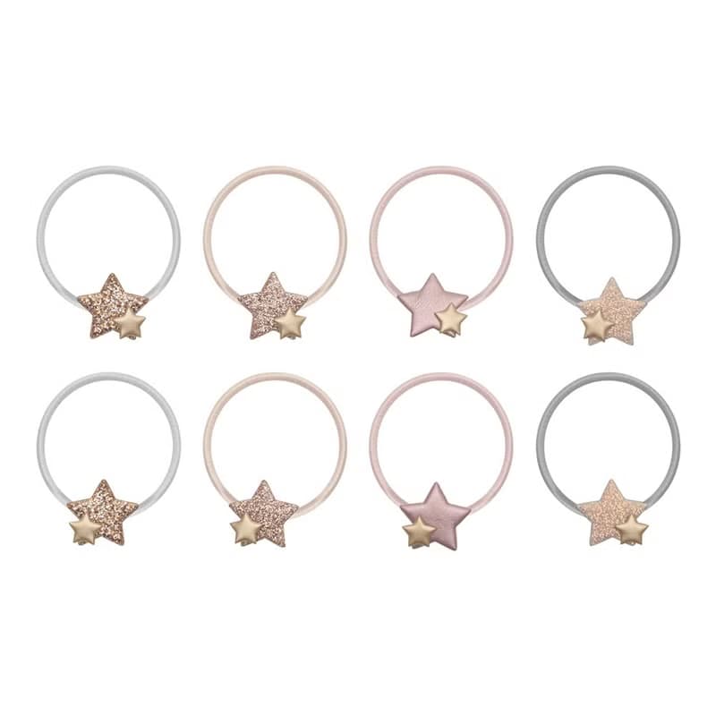 英國Mimi & Lula_AW25_Xmas閃耀星星髮束8入