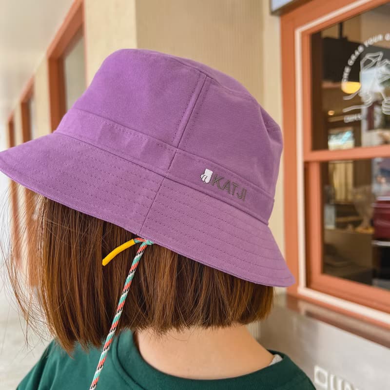 Eco-Friendly 肥貓咪刺繡環保漁夫帽 Fat Cat