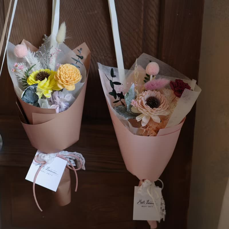 【遇見恆久】背著青春去遠方乾燥花向日葵花束 共4款