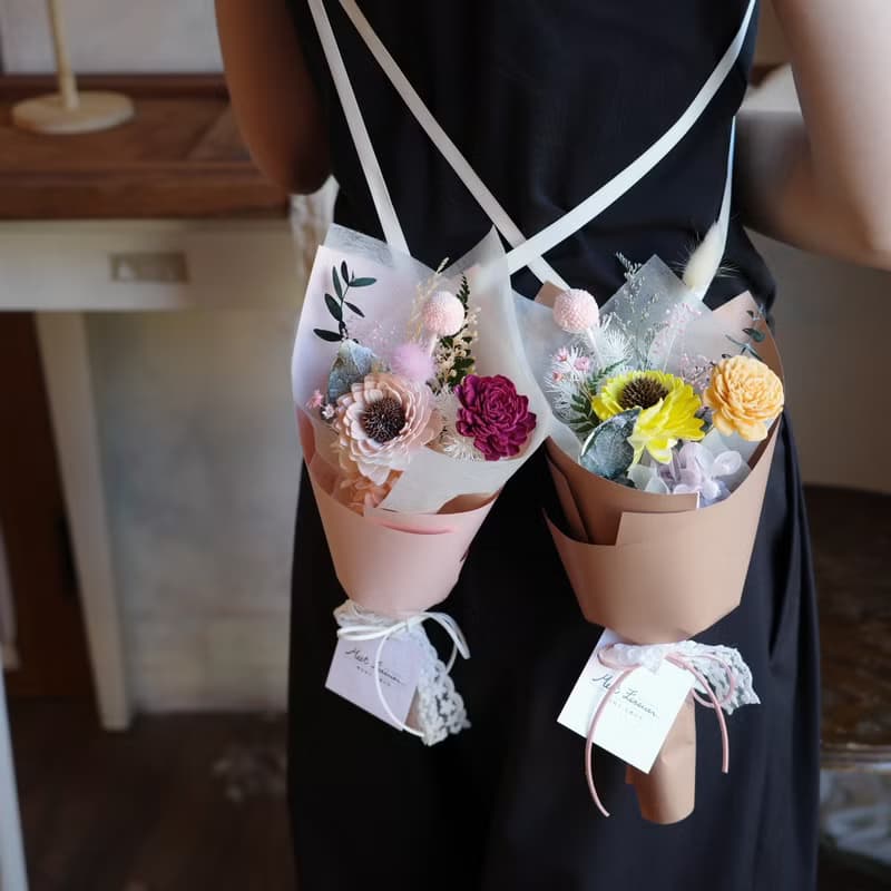 【遇見恆久】背著青春去遠方乾燥花向日葵花束 共4款