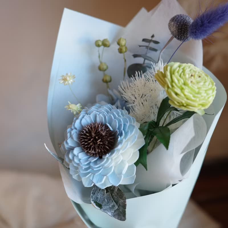 【遇見恆久】背著青春去遠方乾燥花向日葵花束 共4款