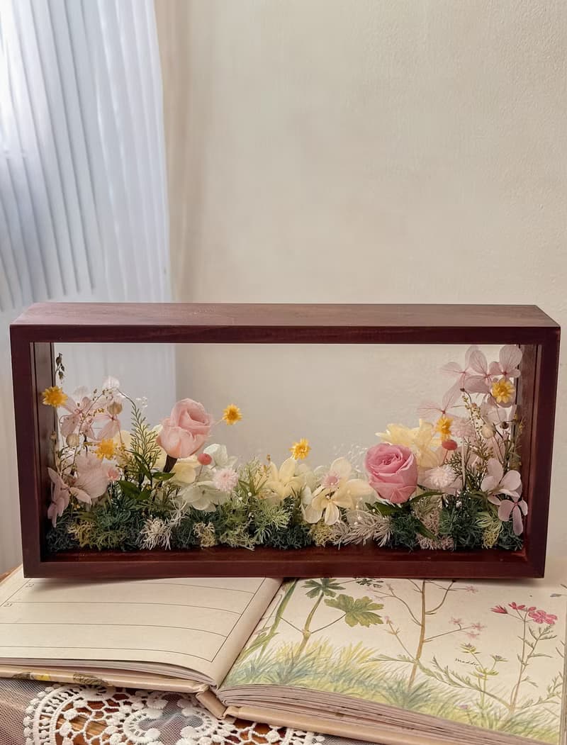 童話花園 永生花 相框 紀念禮物
