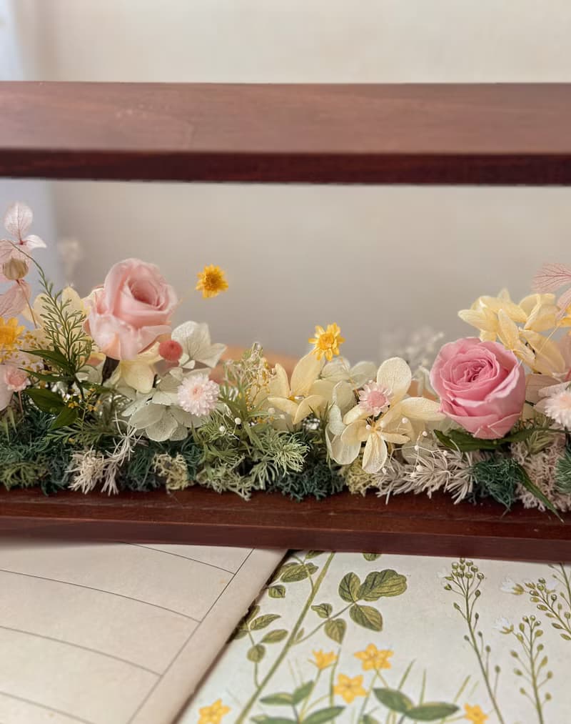 童話花園 永生花 相框 紀念禮物