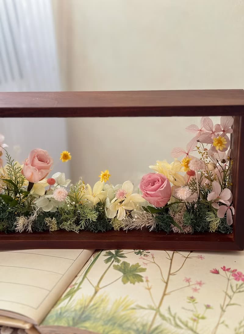 童話花園 永生花 相框 紀念禮物