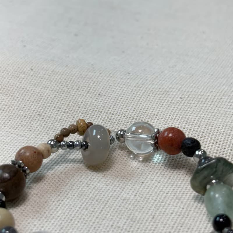 Forest Green Gemstone Bracelet 046
