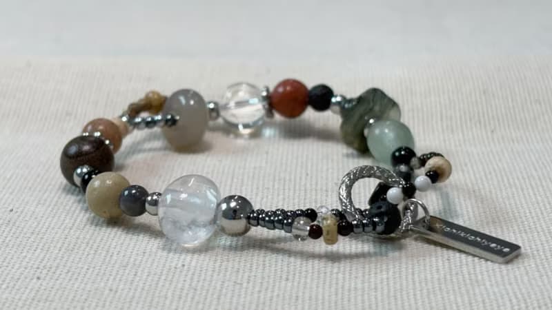 Forest Green Gemstone Bracelet 046
