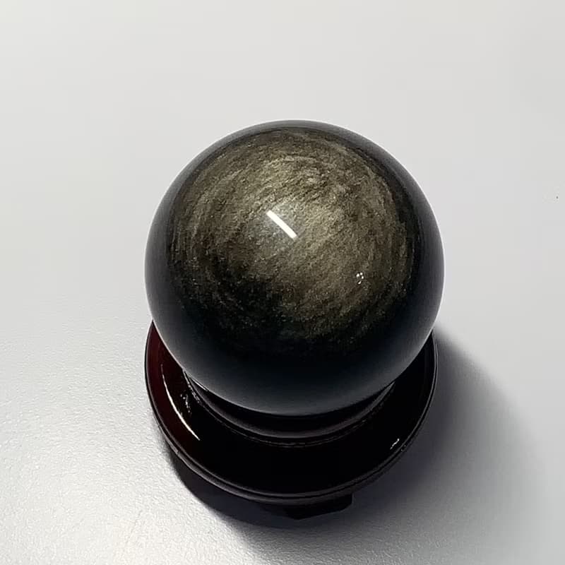 Crystal Corner 隅石丨雙眼金曜石水晶球172丨淨化丨療癒水晶法寶