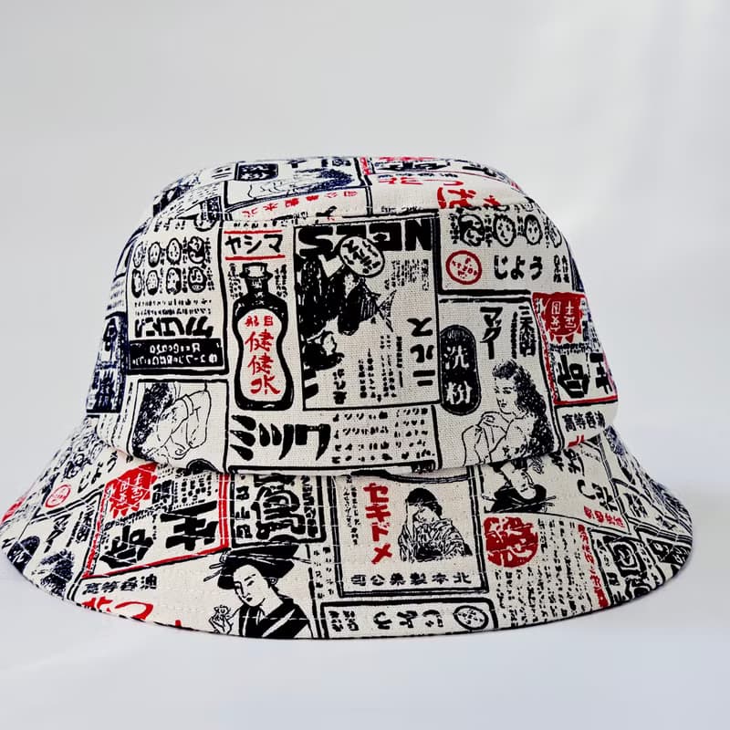 【HiGh MaLi】經典漁夫帽/日系復古廣告/白#古着#禮物