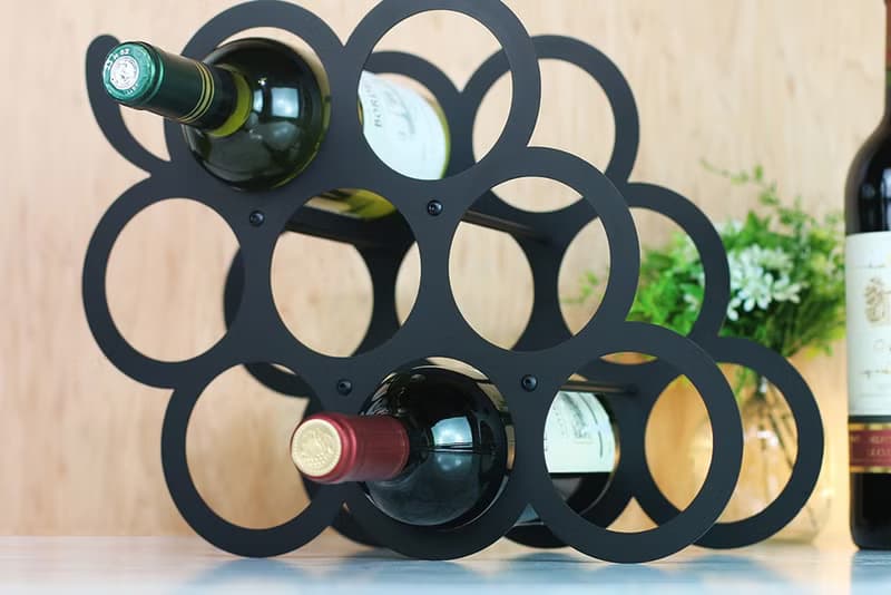 【OPUS東齊金工】豐收(葡萄)酒架-黑色/紅酒櫃擺件/裝飾品/紅酒架