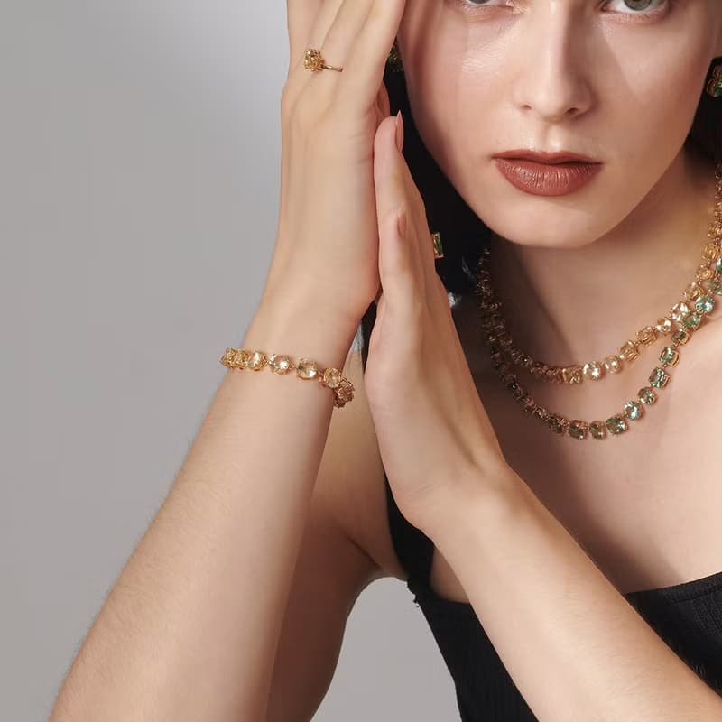 晶瑩圓鑽手鍊(共三色)