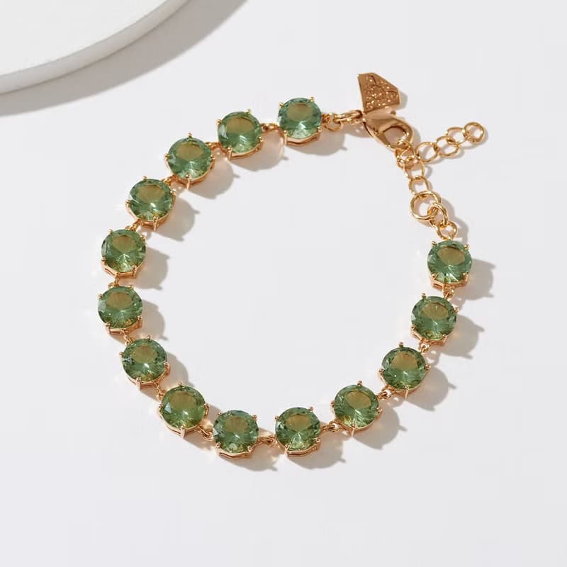 晶瑩圓鑽手鍊(共三色)