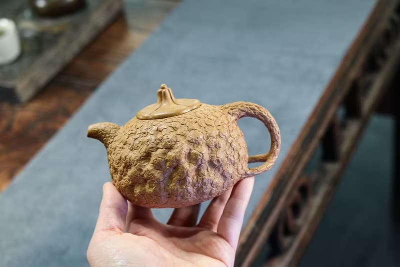 送禮紫砂壺茶壺瓜钮供春 全手工  段泥 260ml 9孔 井老师作品  此
